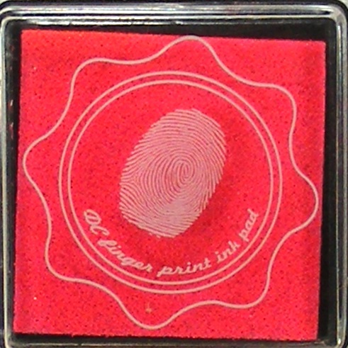 dc fingerprint ink pad vibrant pink
