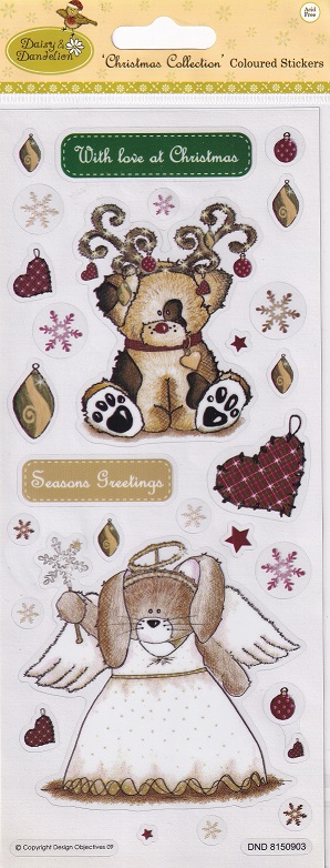 daisy & dandelion christmas collection daisy & candyfloss stickers