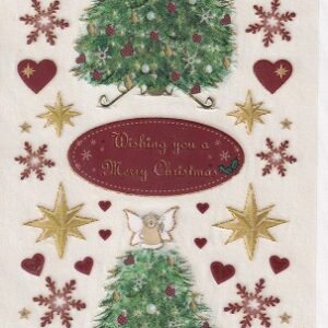 daisy & dandelion christmas collection embossed glitter transfers