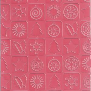 die'sire embossalicious christmas patchwork embossing folder (no packaging)