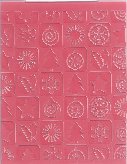 die'sire embossalicious christmas patchwork embossing folder (no packaging)