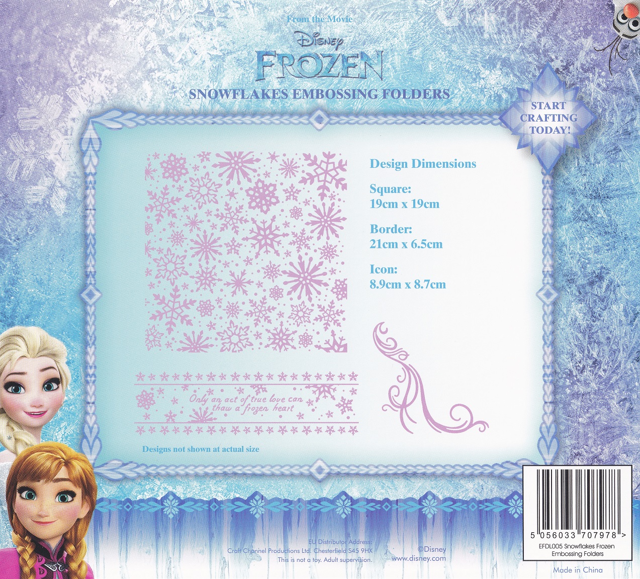 disney frozen snowflakes embossing folders