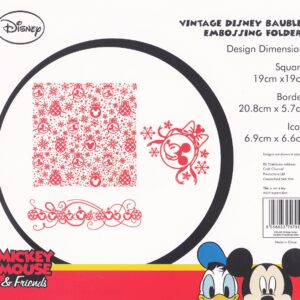 disney vintage disney baubles embossing folders