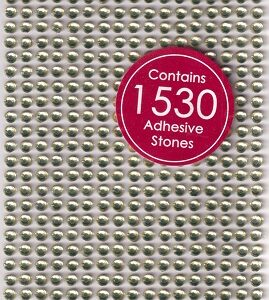docrafts create christmas adhesive stones (gold)