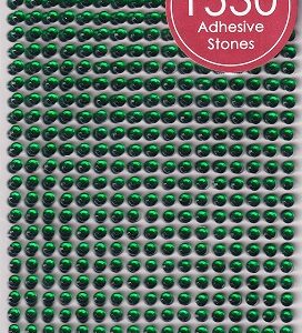 docrafts create christmas adhesive stones (green)