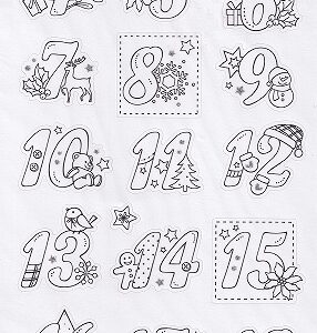 docrafts create christmas colour in advent numbers