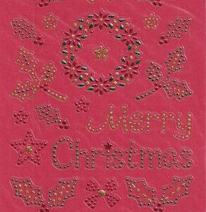 docrafts create christmas glitter dot holly stickers