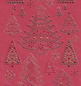 docrafts create christmas glitter dot stickers trees