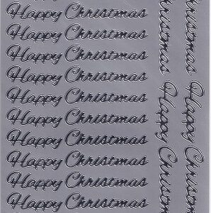 docrafts create christmas happy christmas silver