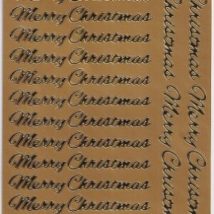 docrafts create christmas merry christmas outline stickers gold