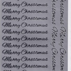 docrafts create christmas merry christmas silver
