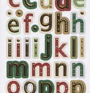 docrafts create christmas stickers christmas alphabet lower case