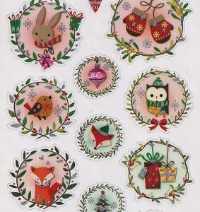 docrafts create christmas stickers festive characters