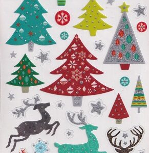 docrafts create christmas stickers folk trees