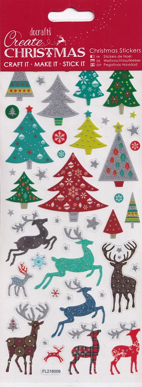 docrafts create christmas stickers folk trees