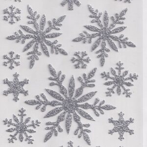 docrafts create christmas stickers glitteration snowflake stickers