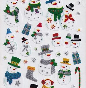 docrafts create christmas stickers jolly snowman