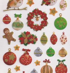 docrafts create christmas stickers lustre baubles