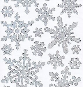 docrafts create christmas stickers rainbow outline snowflakes