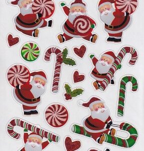 docrafts create christmas stickers santa candy canes