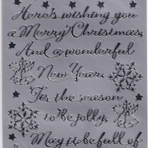 docrafts create christmas stickers trad xmas verses sil