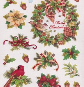 docrafts create christmas stickers wreath sentiment