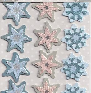 docrafts magic & sparkle snowflake stickers