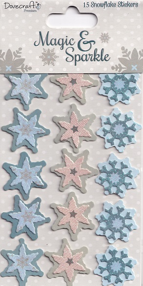 docrafts magic & sparkle snowflake stickers