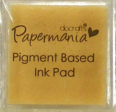 docrafts papermania pigment based ink pad mustard