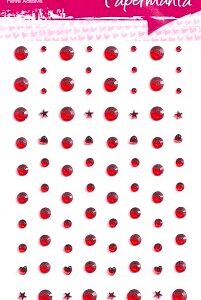 docrafts red adhesive stones (104 pcs)