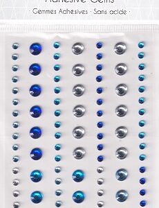 dovecraft back to basics blue skies adhesive gems
