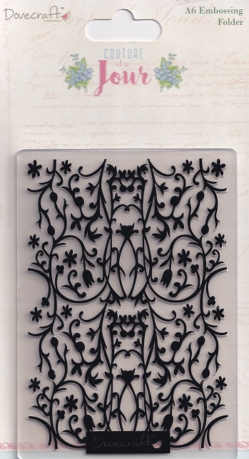 dovecraft couture du jour a6 embossing folder