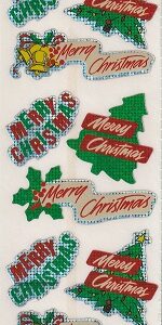 dovecraft prismatic christmas stickers