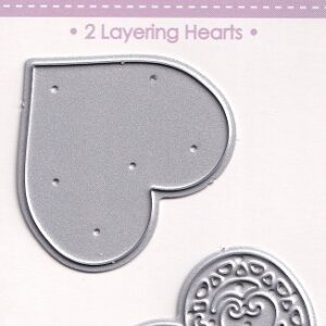 dovecrafts 2 layering hearts steel cutting dies