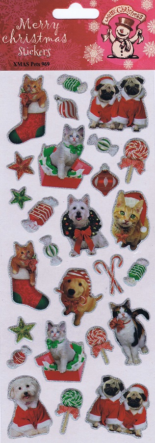 fun stickers.com merry christmas stickers xmas pets
