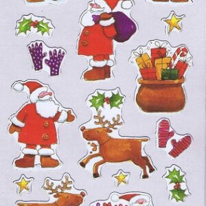 fun stickers.com merry christmas stickers xmas santa with tree
