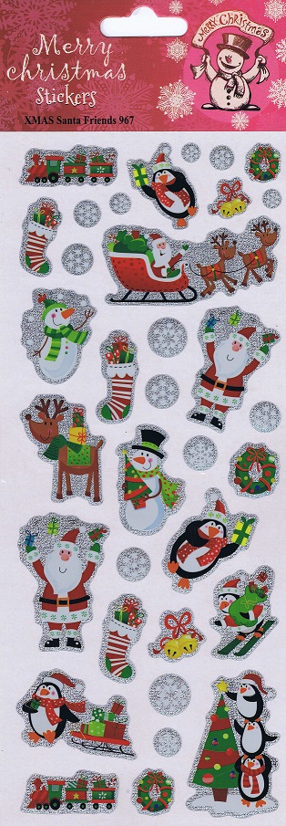 fun stickers.com merry christmas stickers xmas santas friends