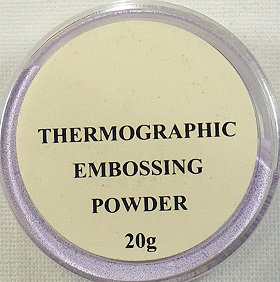 gt glitter lilac thermographic embossing powder