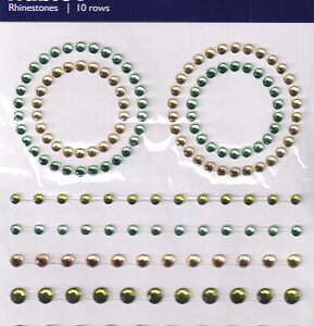 habico assorted spring rhinestones (10 rows)