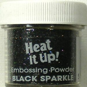 heat it up black sparkle embossing powder