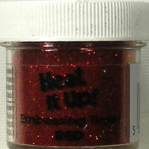 heat it up tinsel red embossing powder
