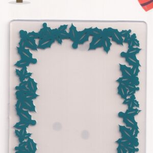 hobbycraft a holly jolly christmas wreath frame embossing folder