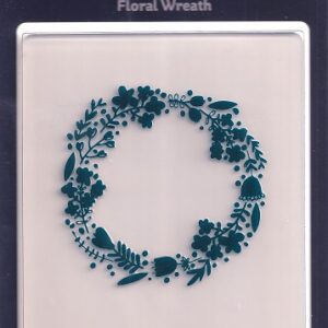 hobbycraft a6 floral wreath embossing folder