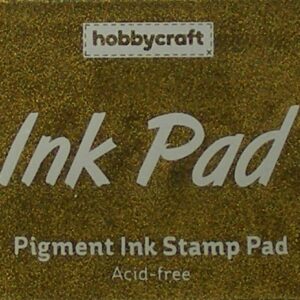 hobbycraft gold pigment ink pad