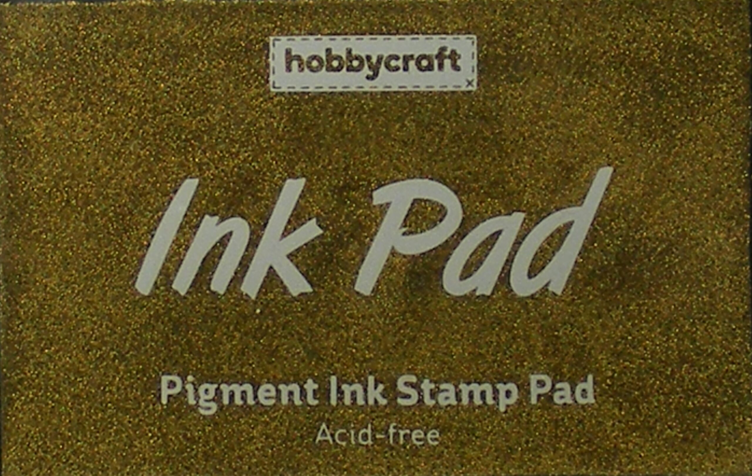 hobbycraft gold pigment ink pad