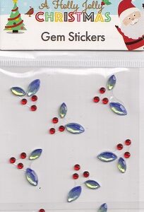 hobbycraft holly jolly christmas gem stickers