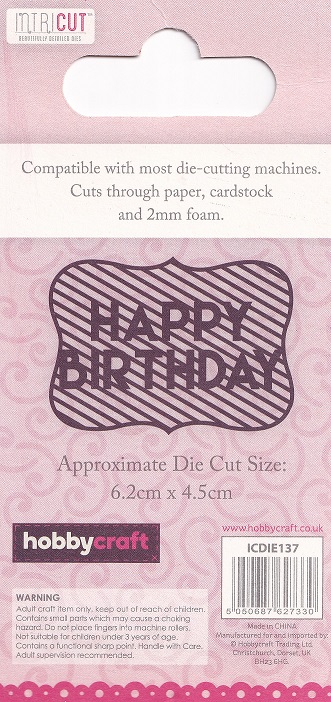 hobbycraft intricut dies intricate sentiment