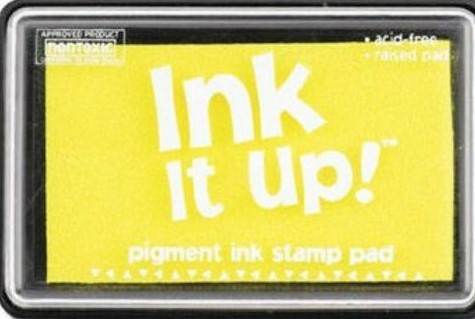 ink it up bright yellow pigment ink pad