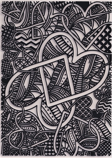 leonie pujol entwined love embossing folder