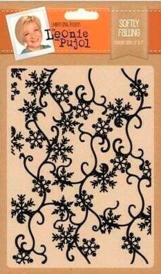 leonie pujol softly falling embossing folder